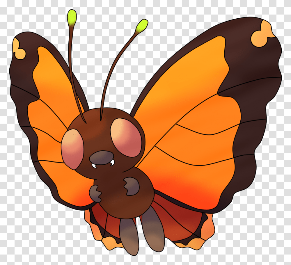 Orange Butterfree Image With No, Insect, Invertebrate, Animal, Wasp Transparent Png