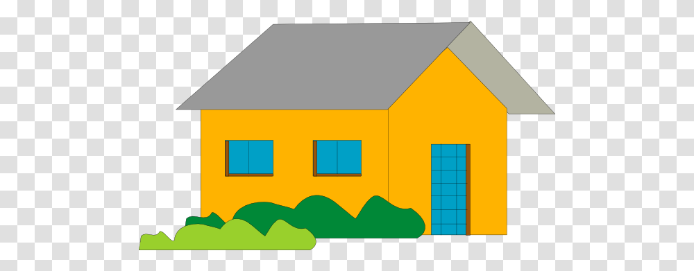 Orange Cartoon Home Clip Art, Neighborhood, Urban, Building, Villa Transparent Png