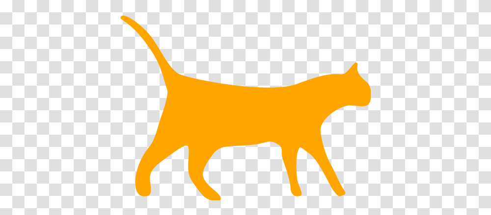 Orange Cat 3 Icon Cat Silhouette Clip Art, Mammal, Animal, Deer, Wildlife Transparent Png