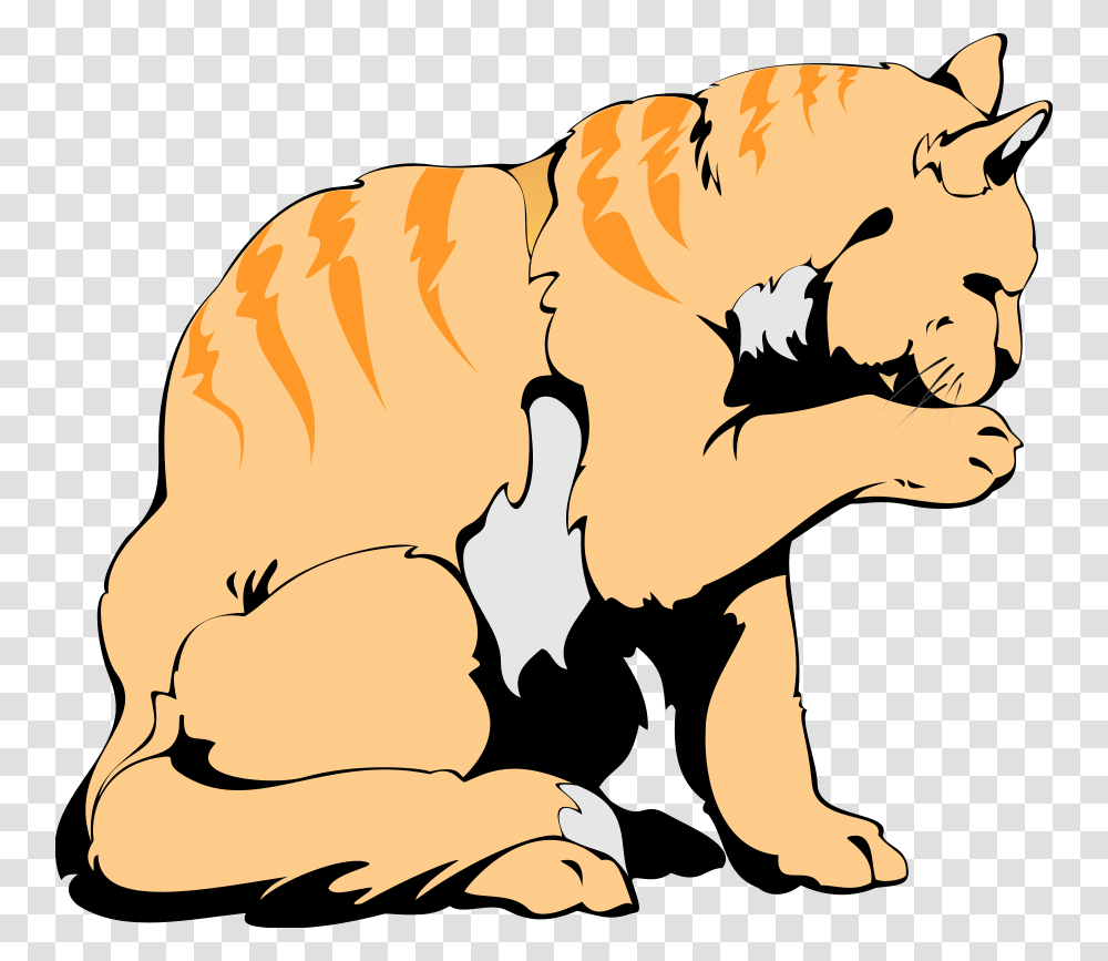 Orange Cat Art Design Svg Clip Arts Cat, Mammal, Animal, Canine, Plant Transparent Png