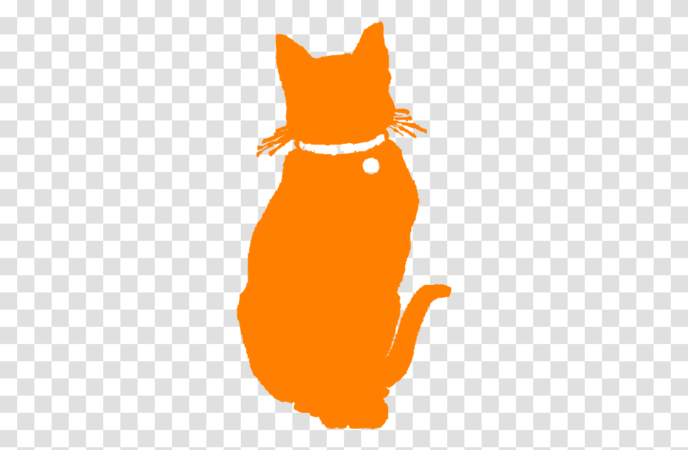 Orange Cat Clipart Clipartsco Cat Orange Silhouette, Outdoors, Nature, Snow, Snowman Transparent Png