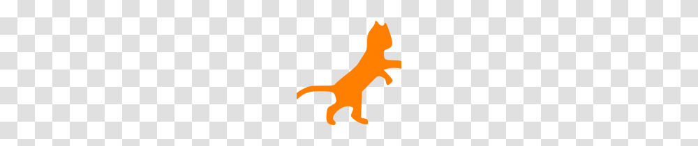 Orange Cat Clipart Orange Cat Dancing Sillohette Clip Art, Mammal, Animal, Wildlife, Kangaroo Transparent Png