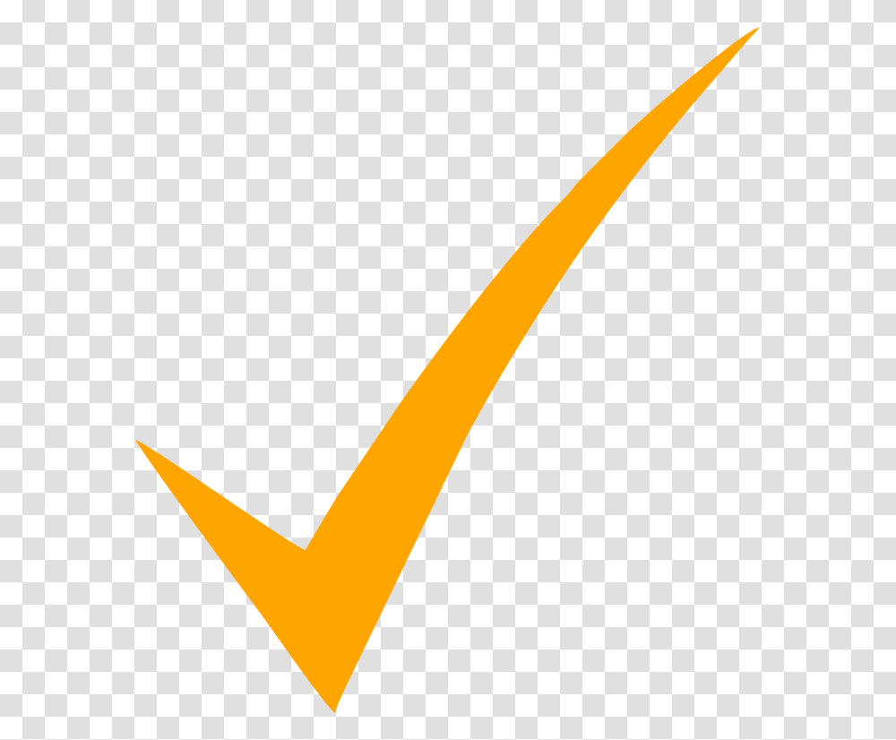 Orange Check Mark Download Orange Checkmark, Star Symbol, Hammer, Tool Transparent Png