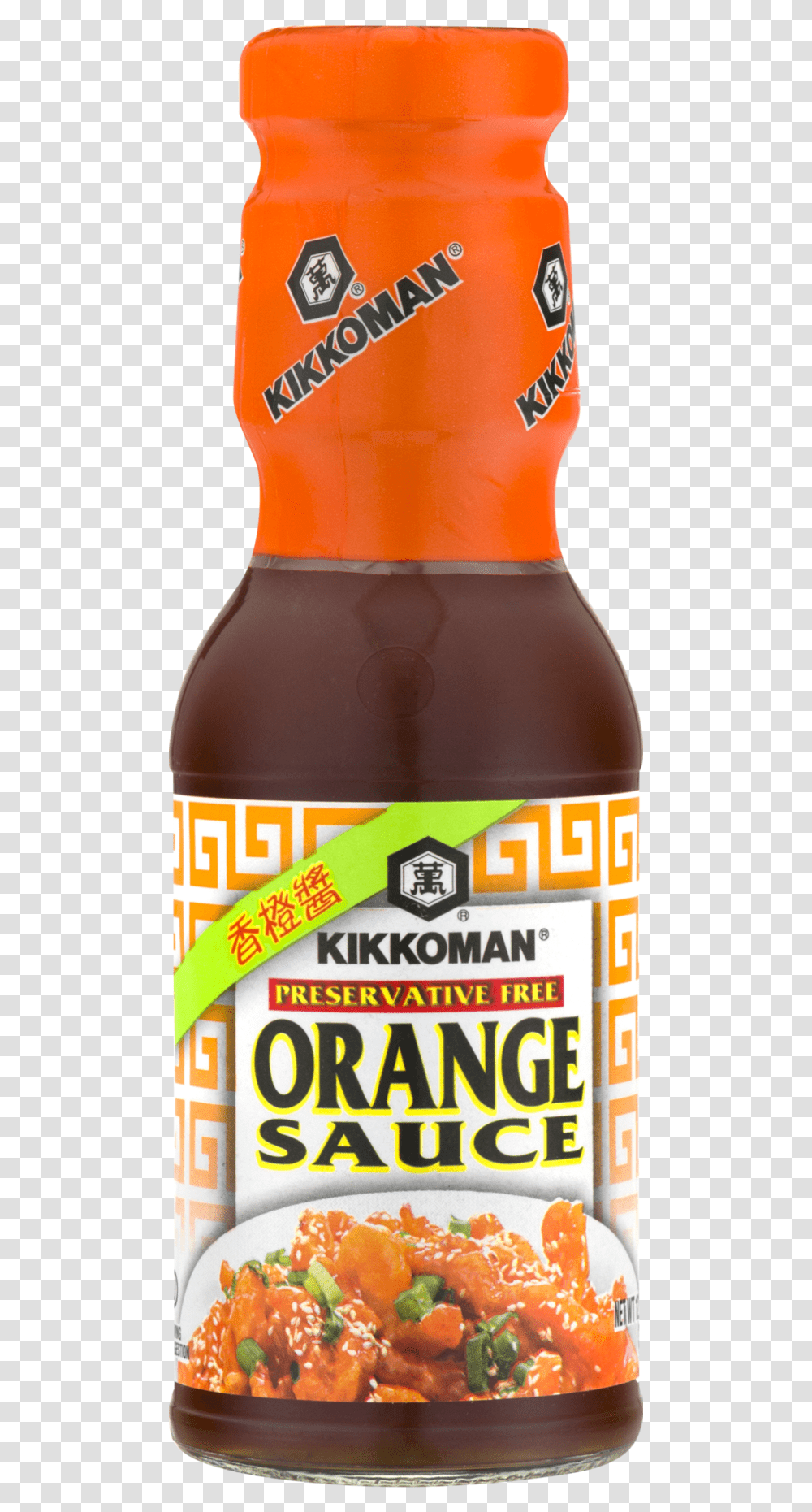Orange Chicken Orange Sauce Kikkoman 12.5 Oz, Label, Food, Beer Transparent Png