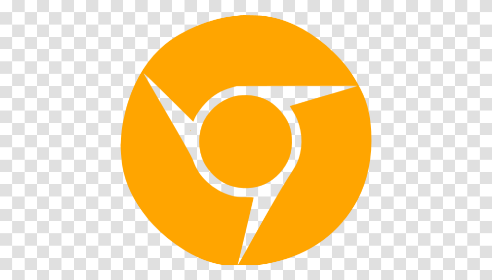 Orange Chrome Icon Free Orange Browser Icons Orange Google Chrome Icon, Symbol, Logo, Trademark, Helmet Transparent Png