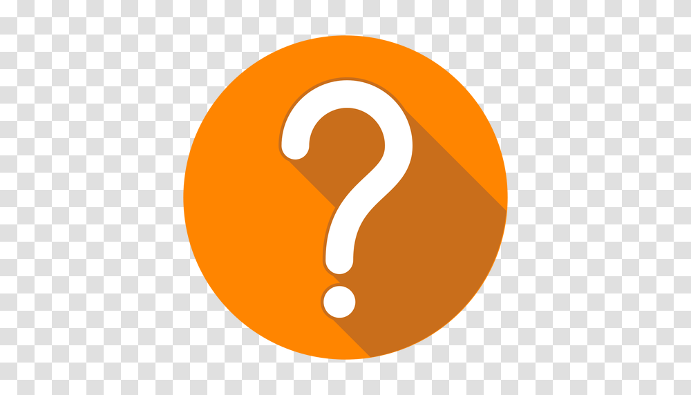 Orange Circle Question Mark Icon, Number, Moon Transparent Png