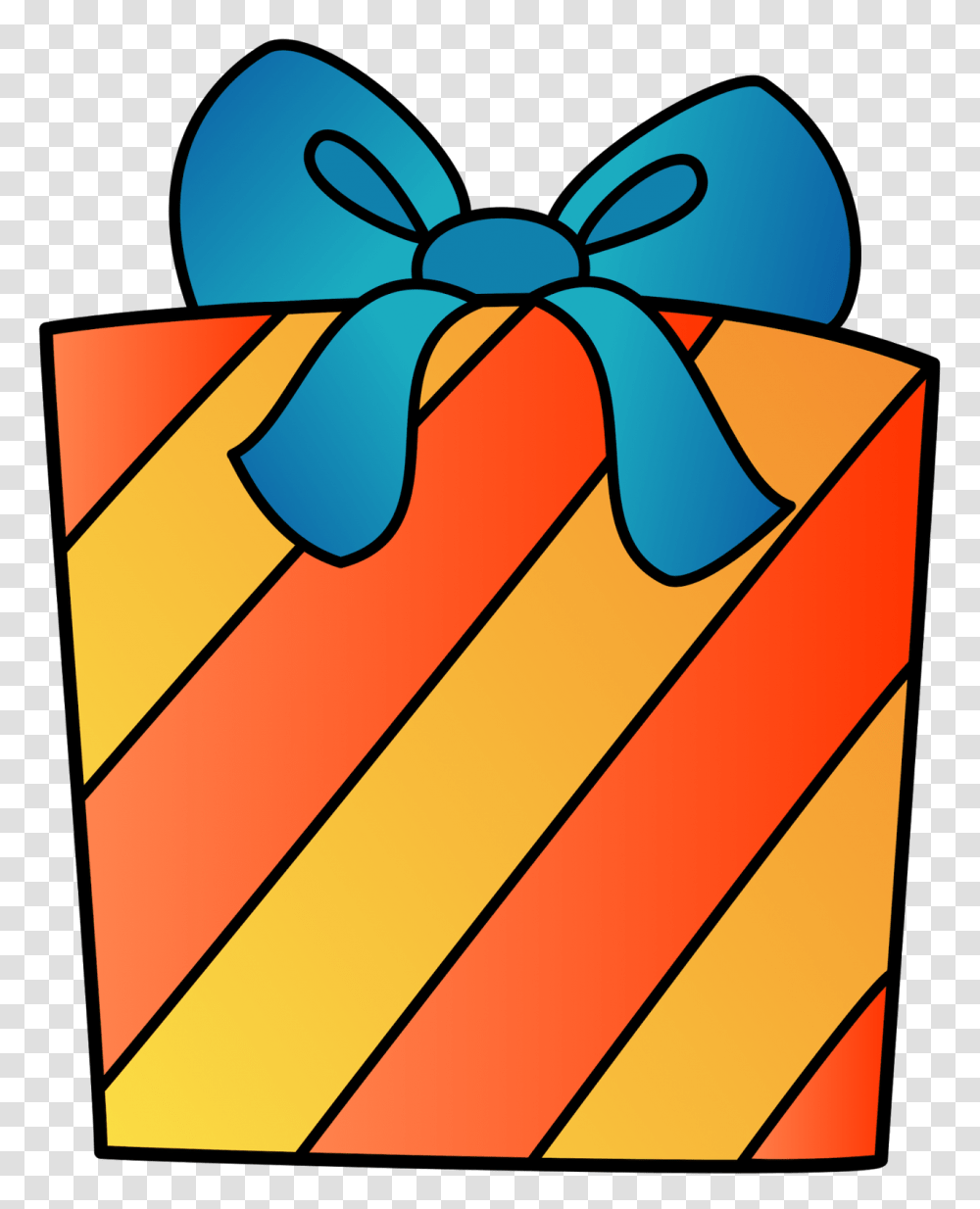 Orange Clipart Birthday, Gift, Shopping Bag Transparent Png