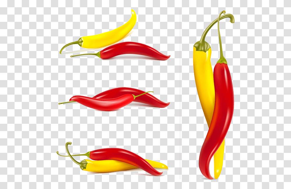 Orange Clipart Chili Pepper Red Yellow Chilli Peppers, Plant, Vegetable, Food, Bell Pepper Transparent Png