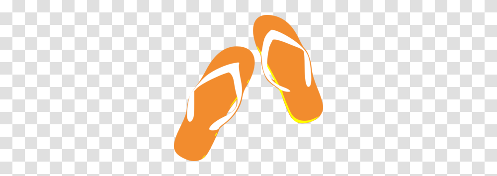 Orange Clipart Flip Flops, Apparel, Footwear, Flip-Flop Transparent Png