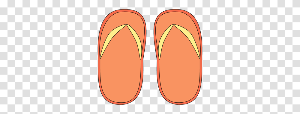 Orange Clipart Flip Flops, Apparel, Footwear, Flip-Flop Transparent Png