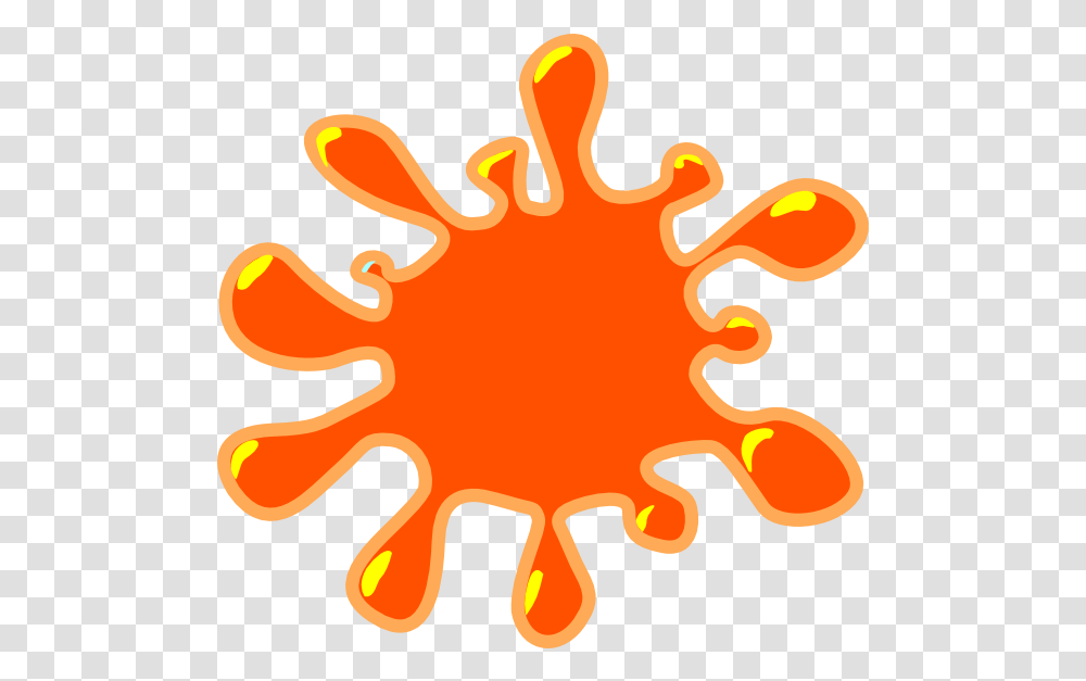 Orange Clipart Splat Paint Splatter Clip Art 600x566 Red Color Background, Plant, Text, Outdoors, Stain Transparent Png