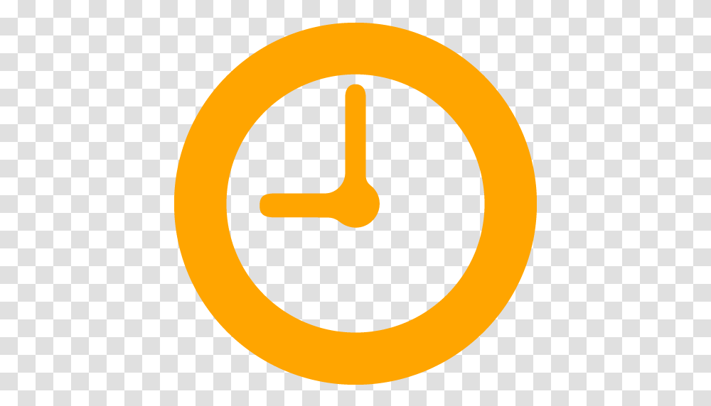 Orange Clock 10 Icon Free Orange Clock Icons Orange Clock, Analog Clock, Symbol, Sign, Number Transparent Png