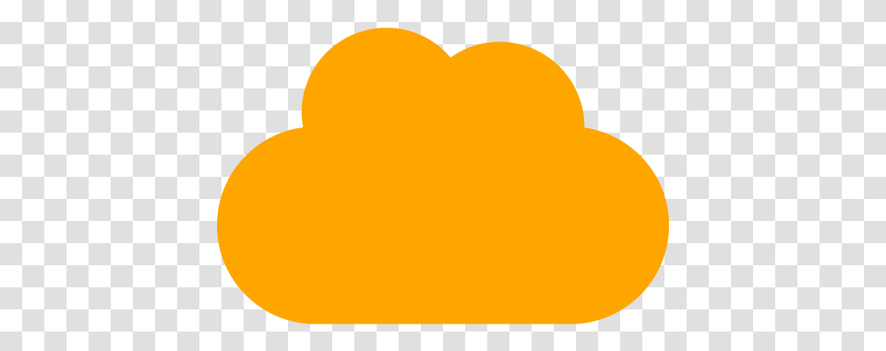 Orange Cloud 5 Icon Free Orange Cloud Icons Orange Cloud Icon, Heart, Baseball Cap, Hat, Clothing Transparent Png