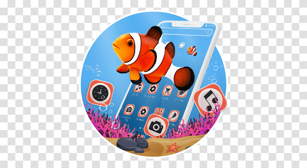 Orange Clownfish Theme Aplikacije Na Google Playu Aquarium Fish, Animal, Text, Amphiprion, Sea Life Transparent Png