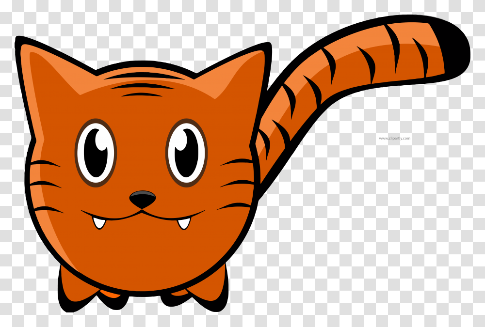 Orange Color Tigger Cat Clipart, Pet, Mammal, Animal, Label Transparent Png