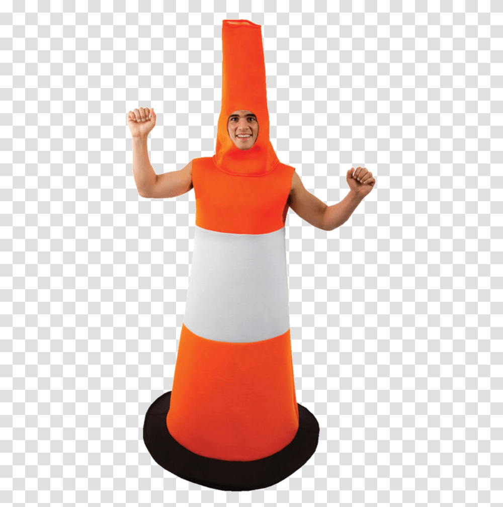 Orange Cone, Apparel, Person, Human Transparent Png