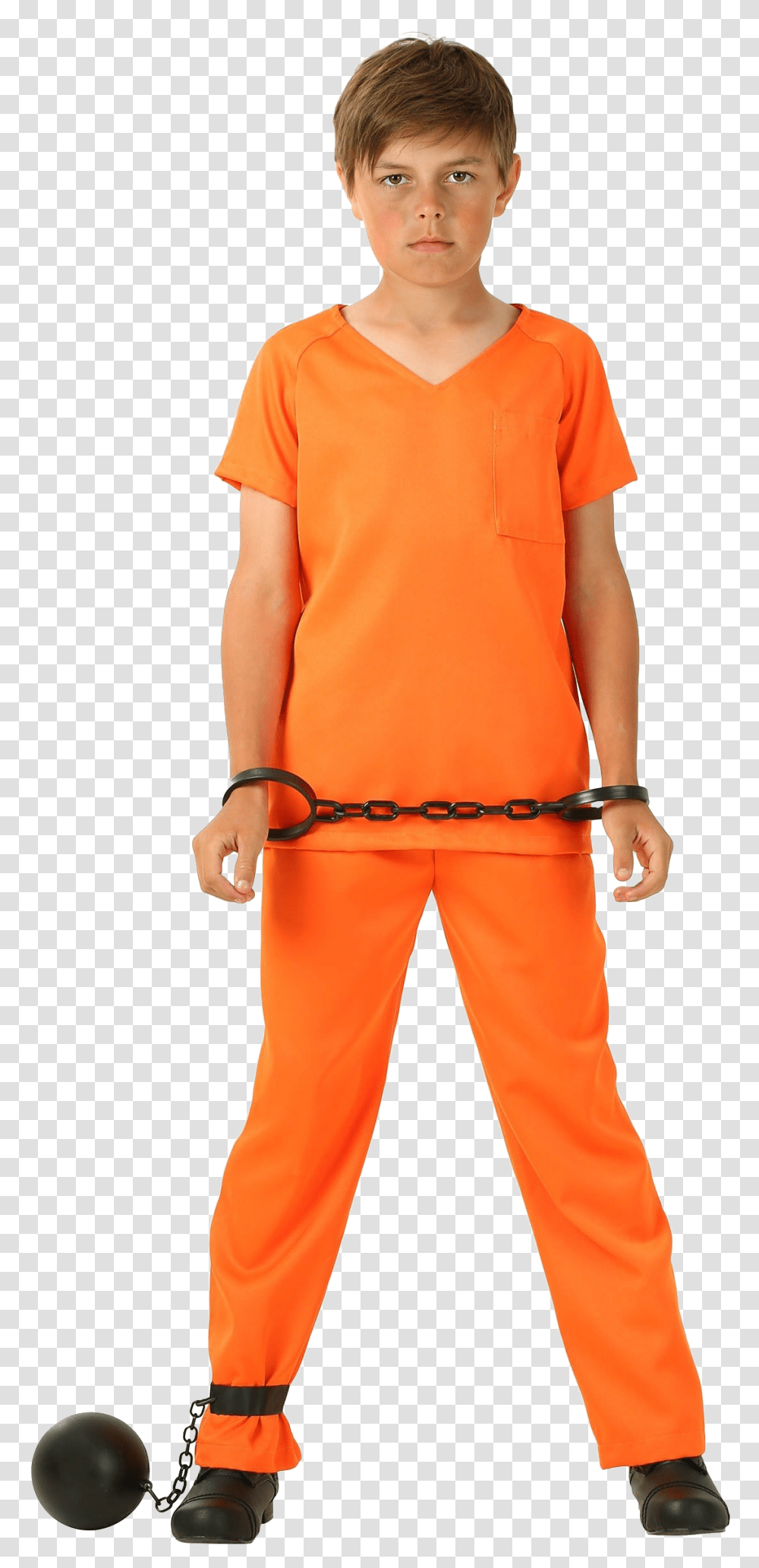 Orange Costume Prisoner Prisoner, Person, Pants, Female Transparent Png