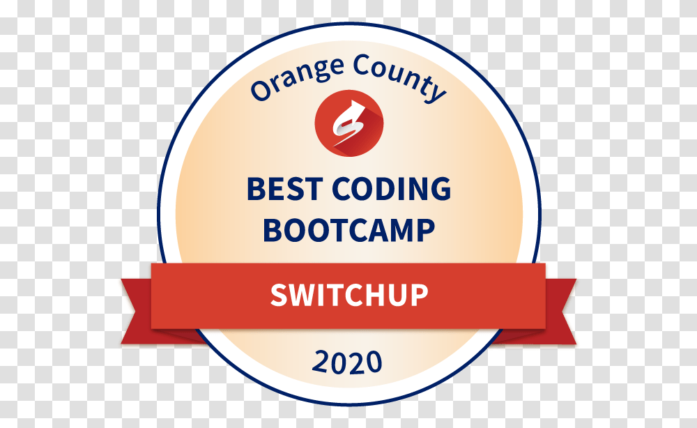 Orange County Coding Bootcamps Best Of 2020 Circle, Label, Text, Logo, Symbol Transparent Png
