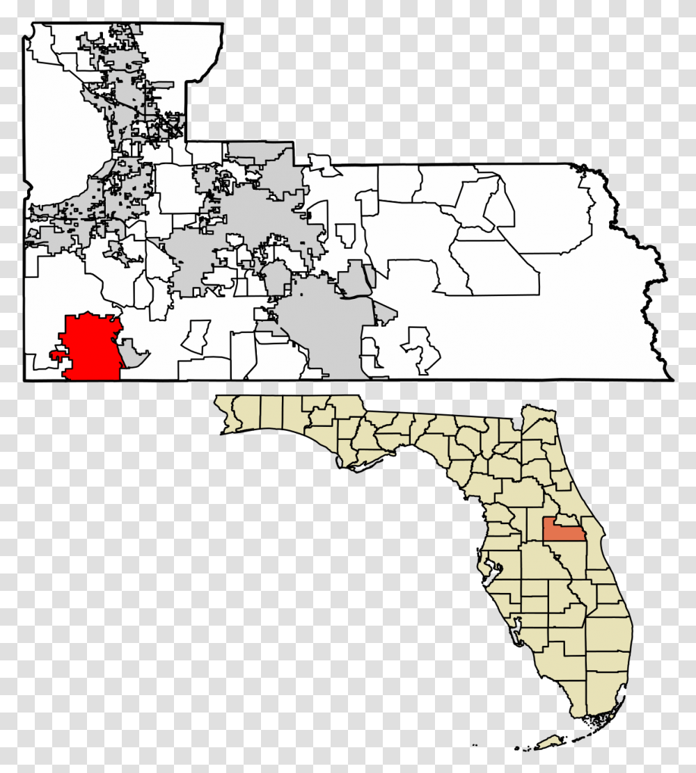 Orange County Fl Municipality Map, Diagram, Atlas, Plot Transparent Png