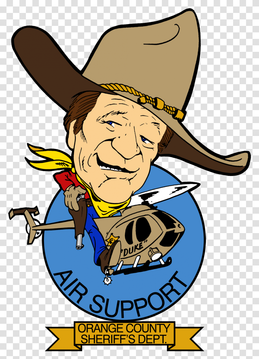 Orange County Sheriff Duke, Cowboy Hat, Label, Person Transparent Png