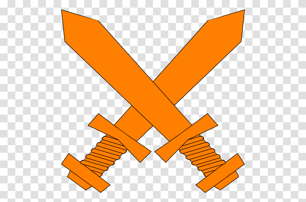 Orange Crossed Swords Clip Art Sword Red And Blue, Axe, Tool, Symbol, Arrow Transparent Png