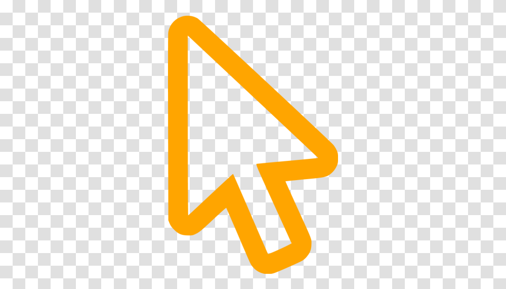 Orange Cursor Icon Free Orange Cursor Icons Cursor Gif, Axe, Tool, Symbol, Text Transparent Png