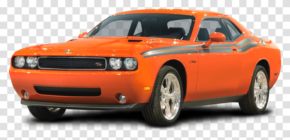 Orange Dodge Challenger Rt Car Image For Free Download Classic, Vehicle, Transportation, Wheel, Machine Transparent Png