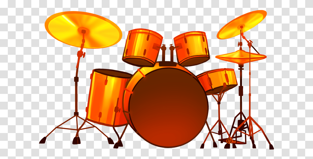 Orange Drum Set, Percussion, Musical Instrument, Lamp, Helmet Transparent Png