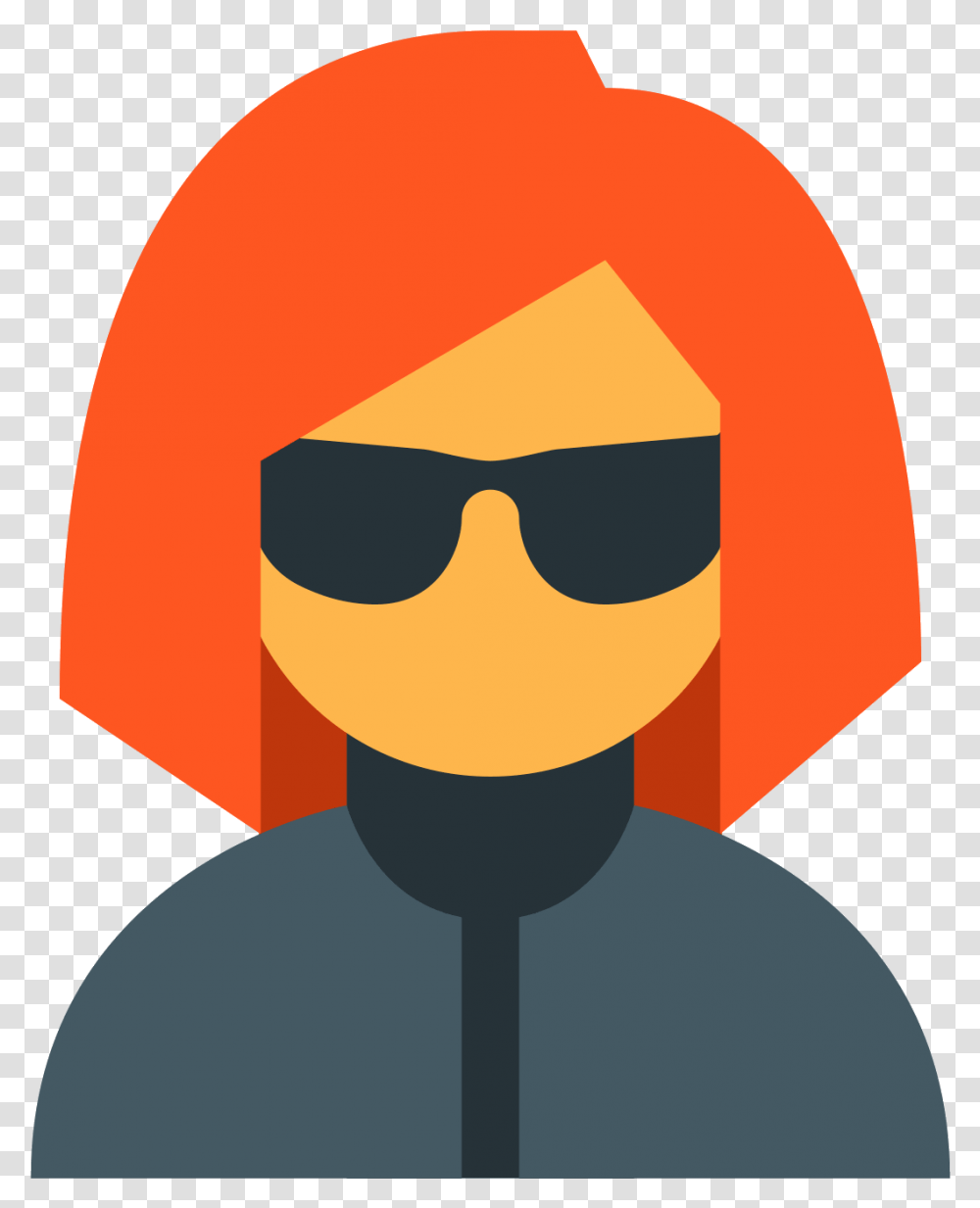 Orange Female Spy Agent Icon Px Spy Female, Clothing, Sunglasses, Accessories, Coat Transparent Png