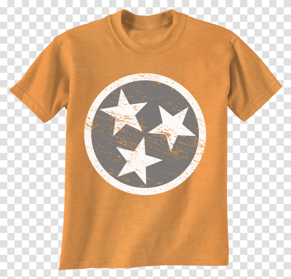 Orange Flag Tri Star Tennessee, Apparel, Star Symbol Transparent Png