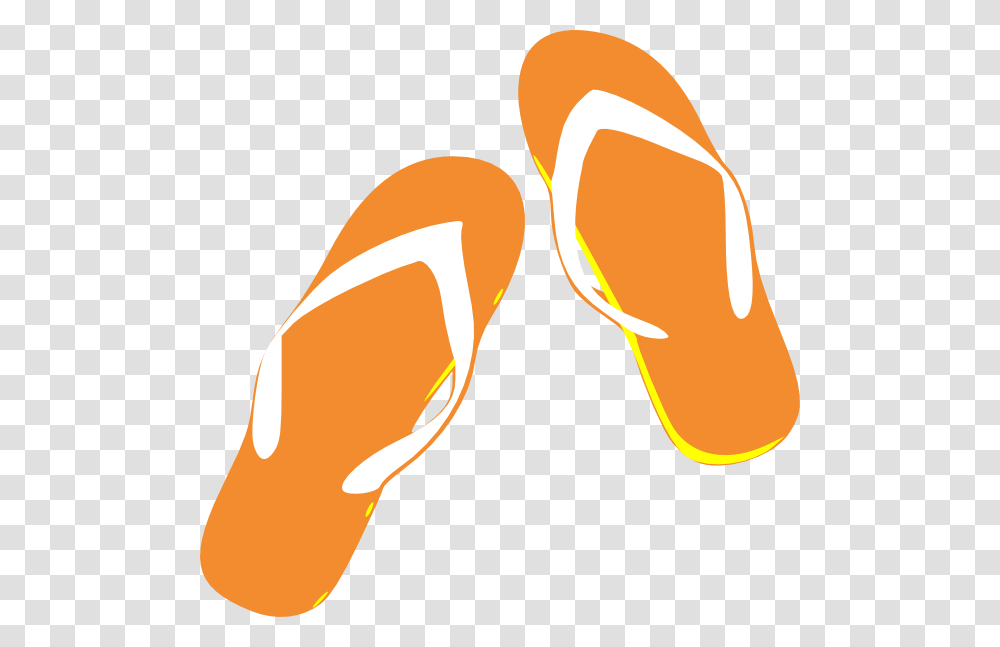 Orange Flip Flops Clip Art, Apparel, Footwear, Flip-Flop Transparent Png