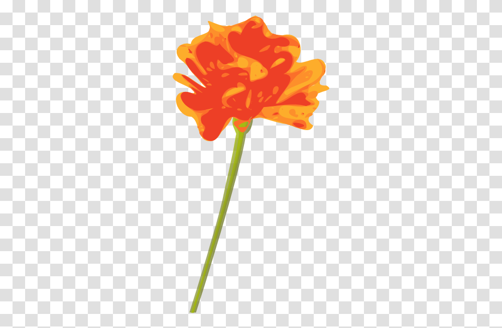 Orange Flower Clip Art Orange Flower Clipart, Plant, Petal, Leaf, Dahlia Transparent Png