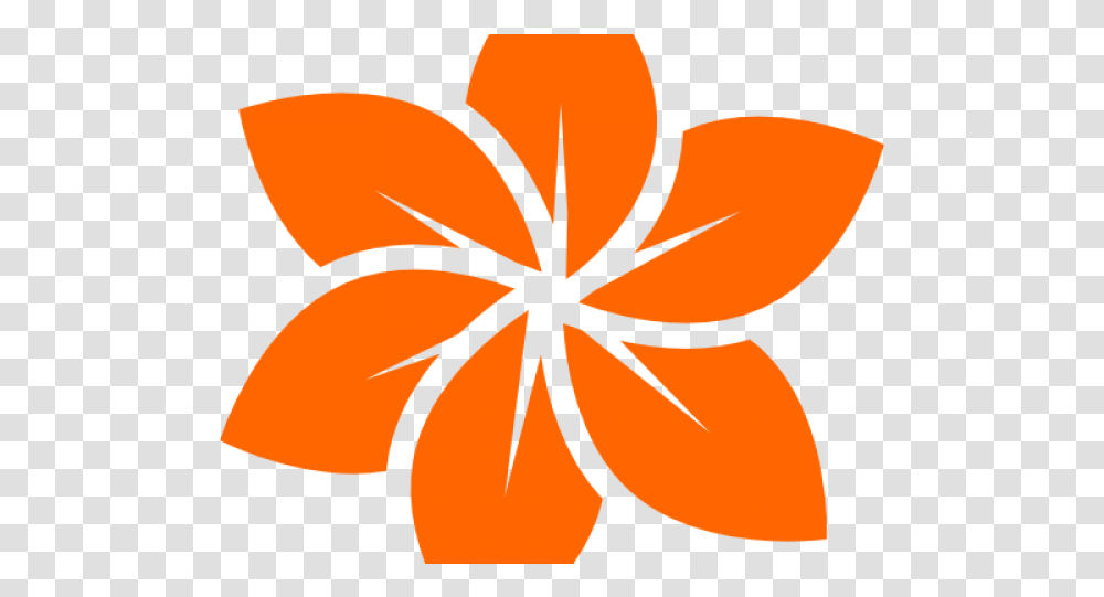 Orange Flower Clipart Cool Black Flower Logo Flower Logo Black, Plant, Leaf, Petal, Blossom Transparent Png