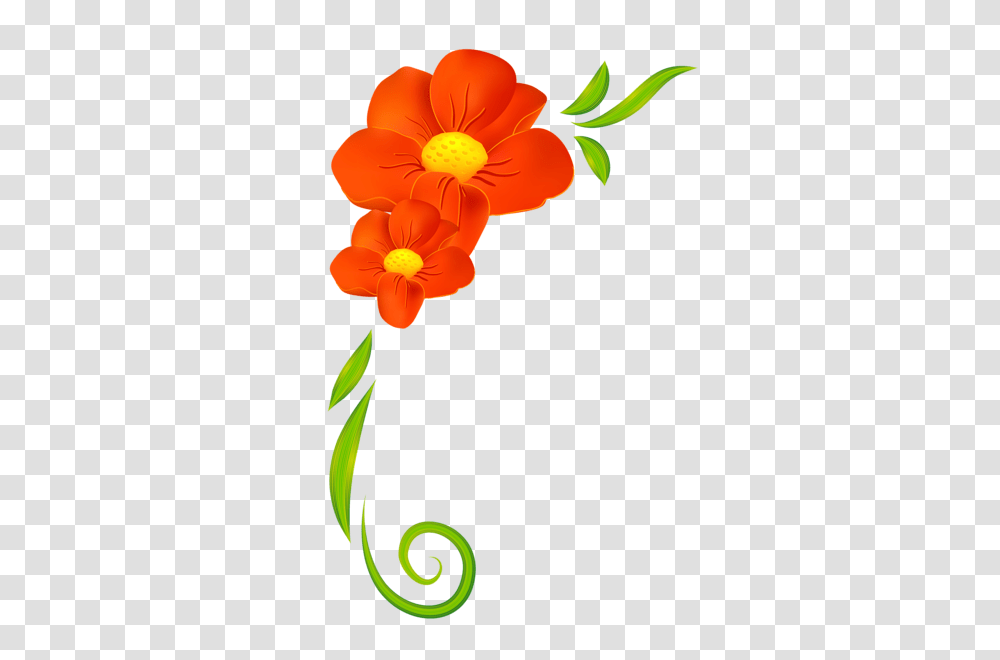 Orange Flower Clipart Flower Vine, Plant, Floral Design, Pattern Transparent Png