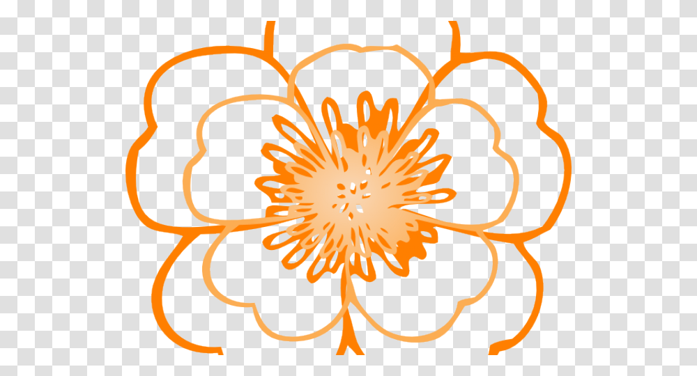 Orange Flower Clipart Flowre, Pollen, Plant, Anther, Blossom Transparent Png