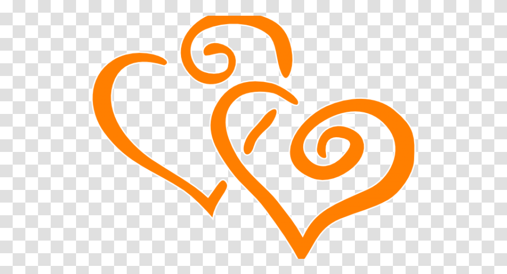 Orange Flower Clipart Heart Happy National 50th Wedding Anniversary Clipart, Text, Number, Symbol, Alphabet Transparent Png