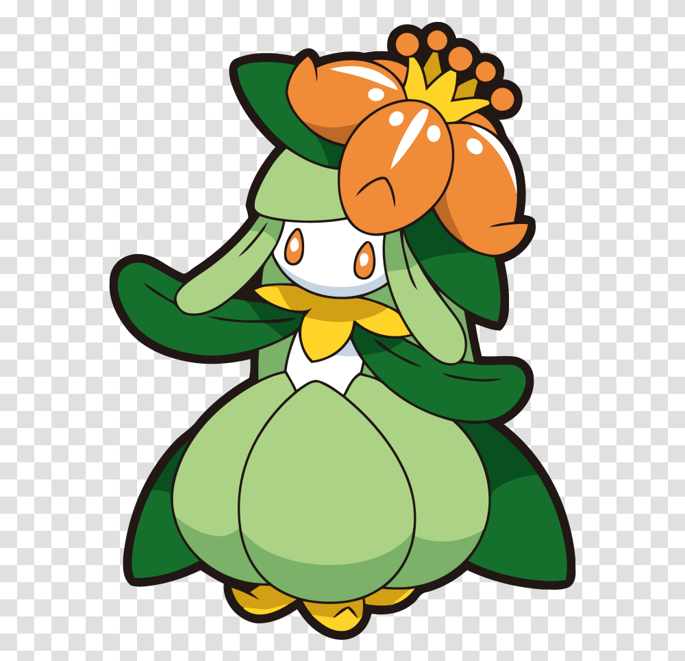 Orange Flower On Head Pokemon, Plant, Elf, Food, Fruit Transparent Png