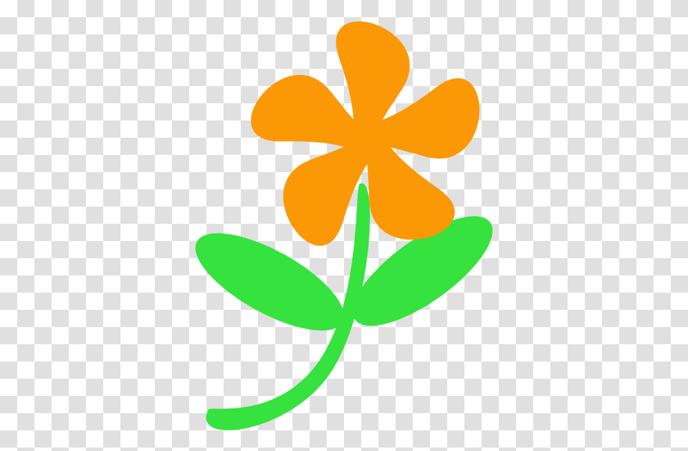 Orange Flower Stem Clip Art Vector Clip Art Clipart Flower With Stem, Plant, Blossom, Leaf Transparent Png