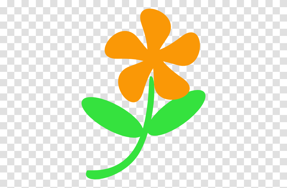 Orange Flower Stem Clip Arts For Web, Plant, Floral Design, Pattern Transparent Png