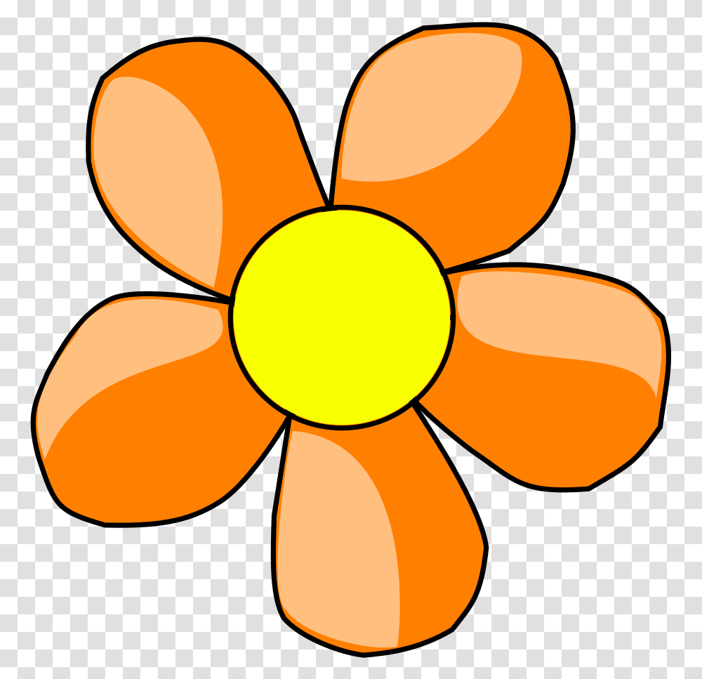 Orange Flower Svg Clip Art For Web Download Clip Art Orange Flower Clipart, Lamp, Nuclear, Gold Transparent Png