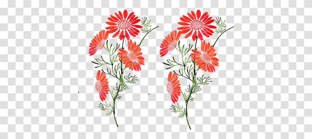 Orange Flowers Floral, Plant, Floral Design, Pattern, Graphics Transparent Png