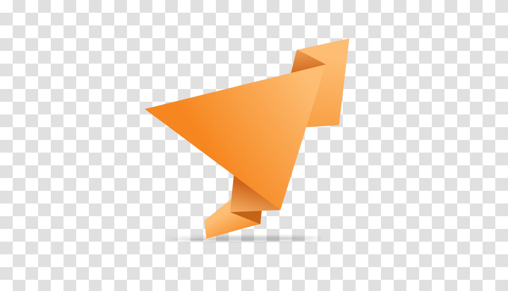 Orange Folded Origami Banner, Paper, Triangle, Axe Transparent Png