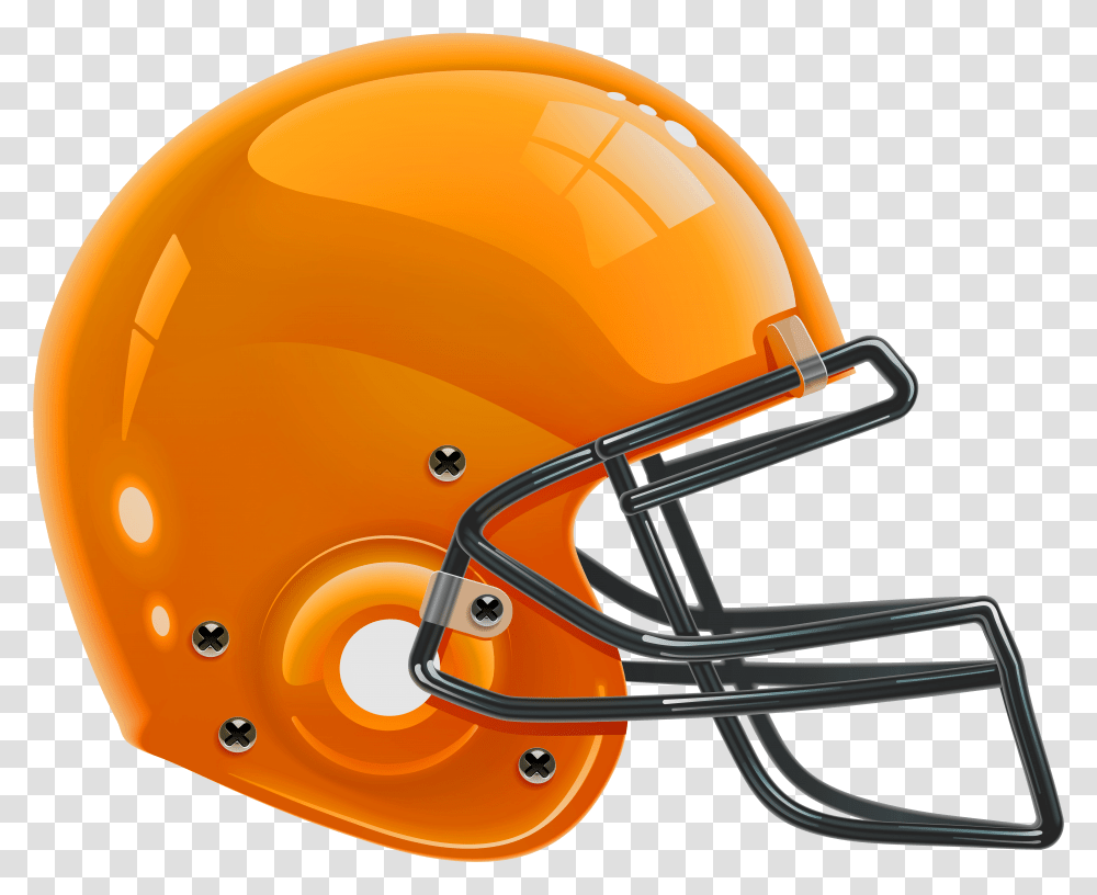 Orange Football Helmet Clip Art Transparent Png