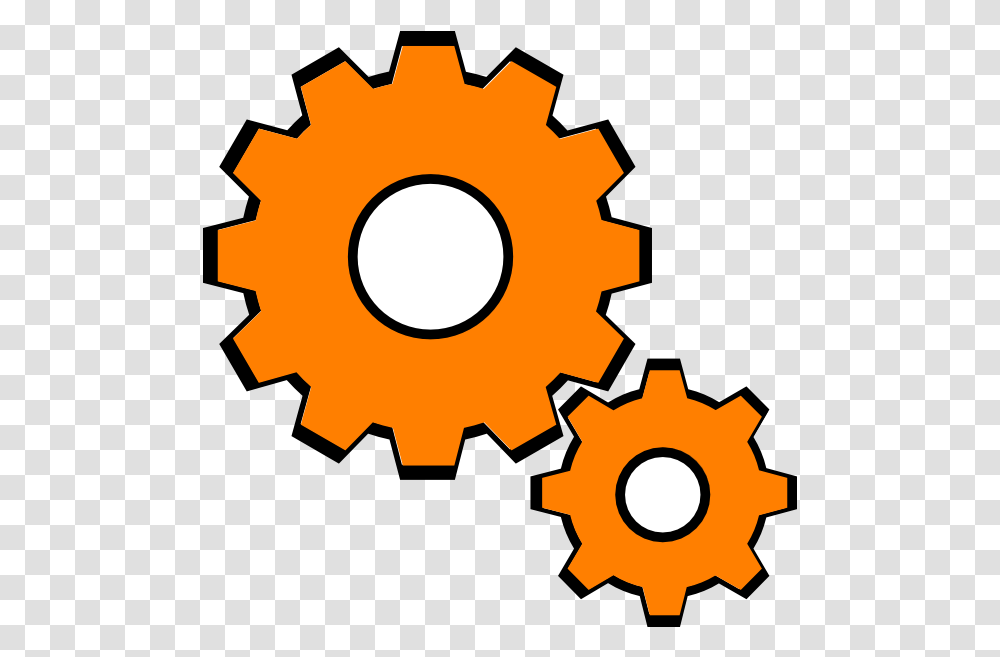 Orange Gear Clipart Image Orange Gears Clipart, Machine, Cross, Symbol, Poster Transparent Png