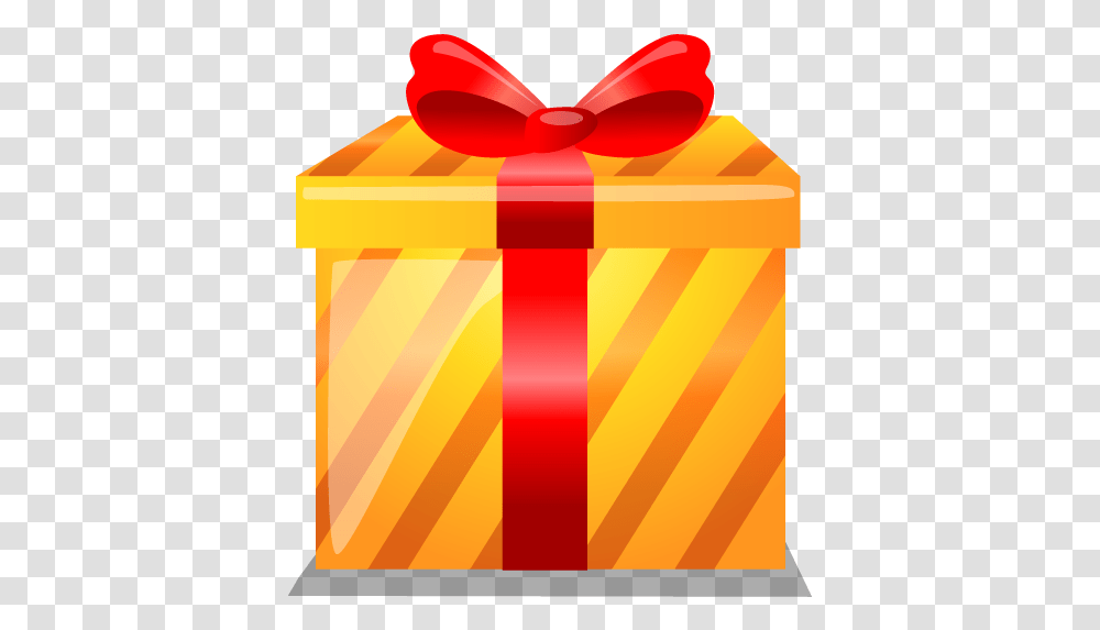 Orange Gift Icon Clipart Image Merry Christmas Icon Transparent Png