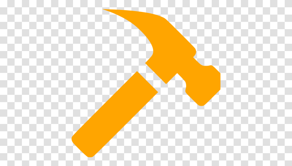 Orange Hammer Icon Hammer Icon, Tool, Key Transparent Png