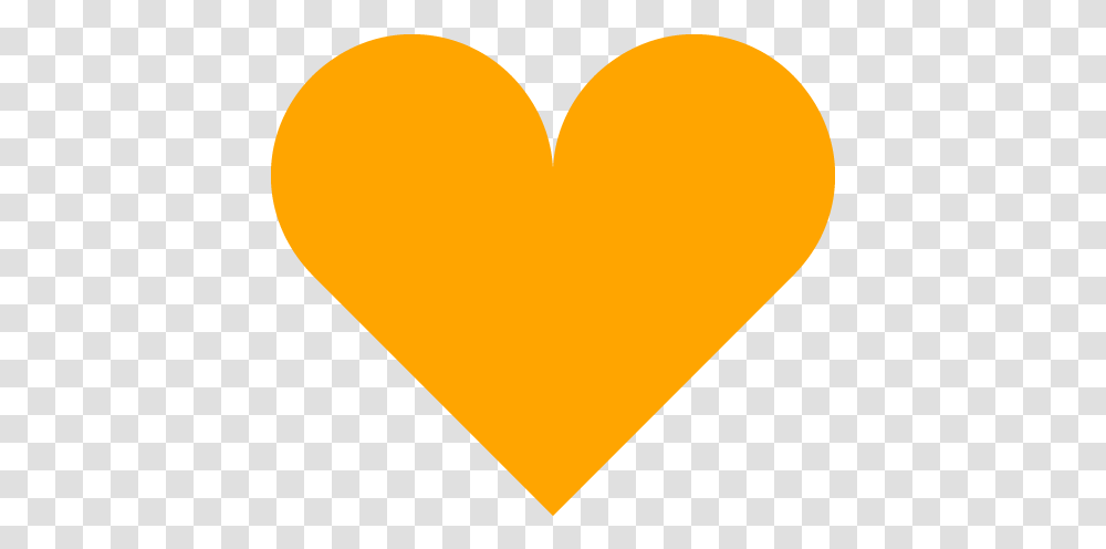 Orange Heart 5 Icon Free Orange Heart Icons Orange Heart, Balloon Transparent Png