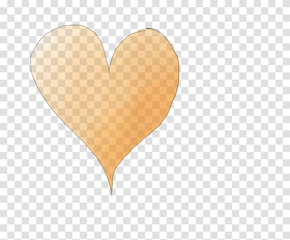 Orange Heart Beige Heart, Balloon Transparent Png