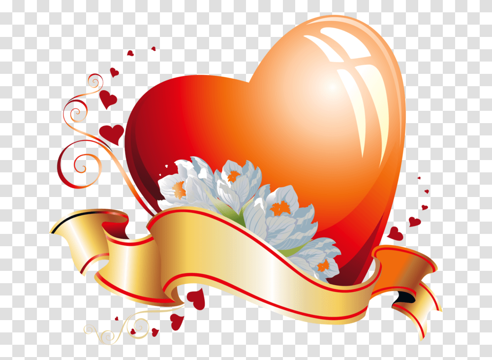 Orange Heart Clipart Background Undangan, Animal, Floral Design, Pattern Transparent Png