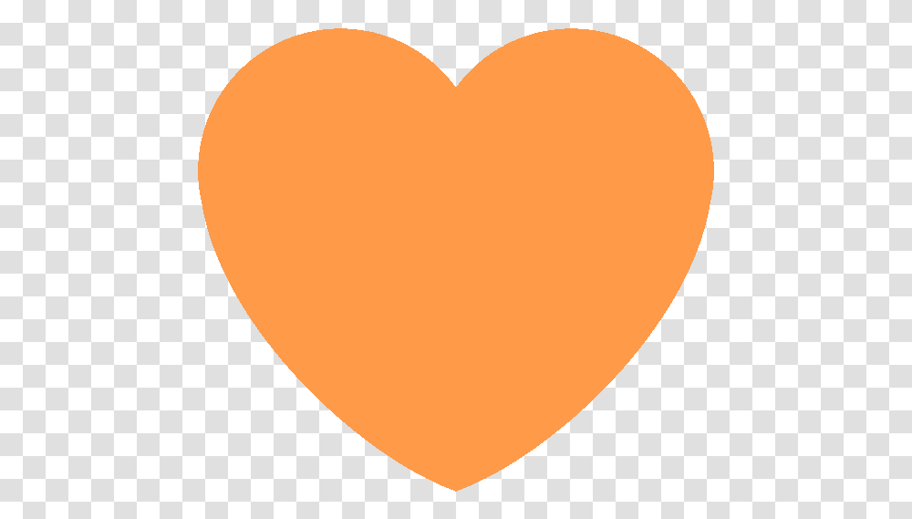 Orange Heart Discord Emoji Orange Heart, Balloon, Pillow, Cushion Transparent Png